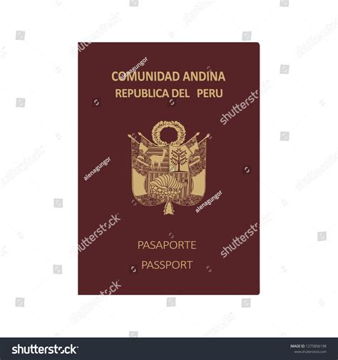 Peru Peruvian Passport Stock Illustration 1275856198 | Shutterstock