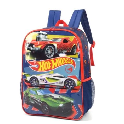 Mochila De Costas Luxcel Hot Wheels Shopee Brasil