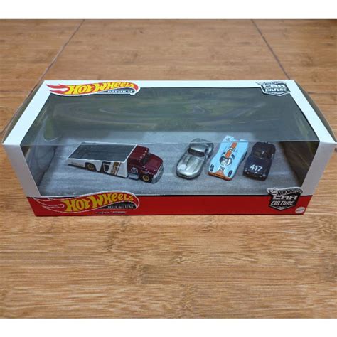 Jual Hot Wheels Walmart Iconic Diorama Car Pack Set Porsche K Jaguar E Type Mercedes Benz