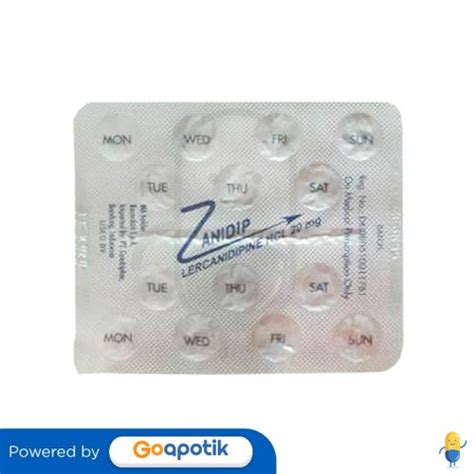 Zanidip Mg Strip Tablet Kegunaan Efek Samping Dosis Dan