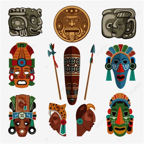 Mayan Antique Symbols And Pictures Mayan Idol Style Png And Vector