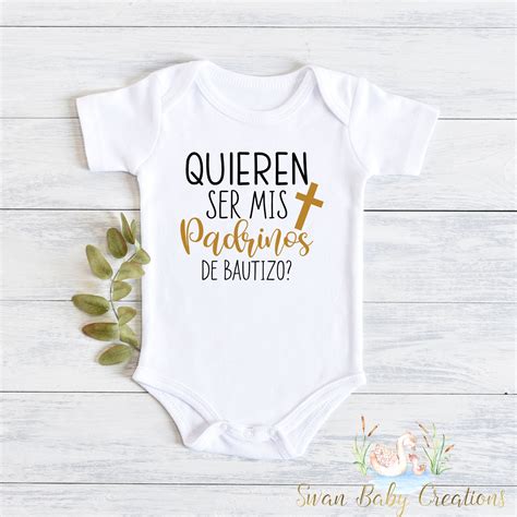 Bella Canvas with Will You Be My Godparents?Quieren Ser Mis Padrinos