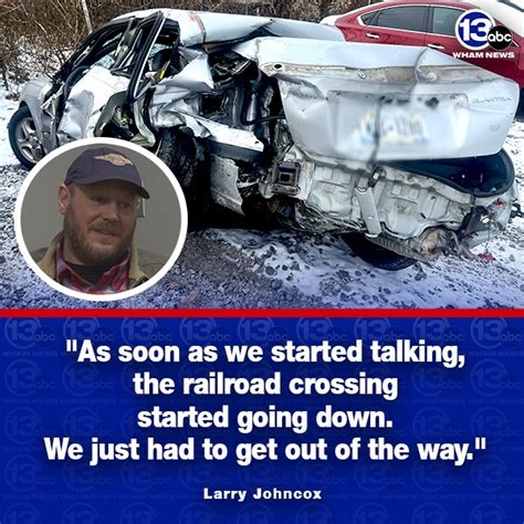 13 WHAM ABC - Moments before a train slammed into a car...