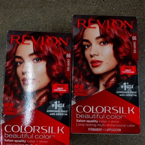 Revlon Beautiful Color 66 Cherry Red Sold As A Duo Dyed Red Hair