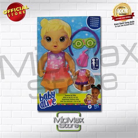 Jual Baby Alive Rainbow Spa Baby Doll Blonde Hair BYAF5617 Shopee Indonesia