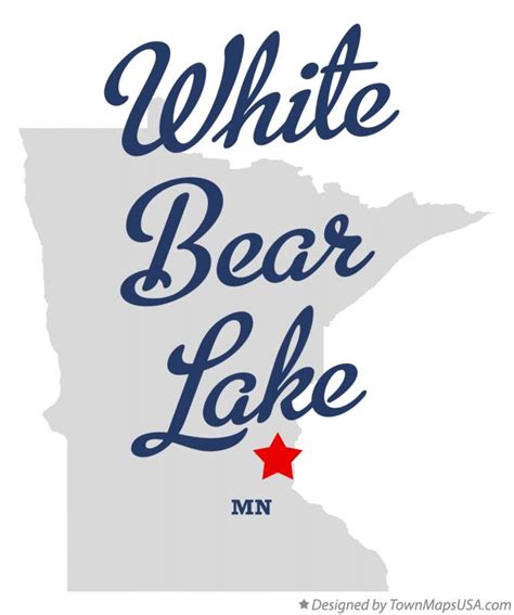 Map of White Bear Lake, Ramsey County, MN, Minnesota