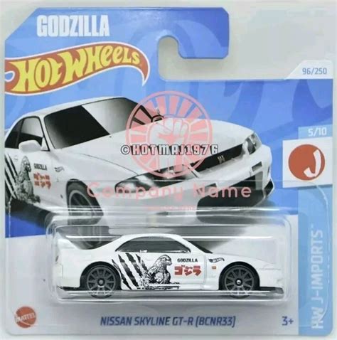 HOT WHEELS NISSAN SKYLINE GT R GODZILLA BCNR33 2024 HW J IMPORTS