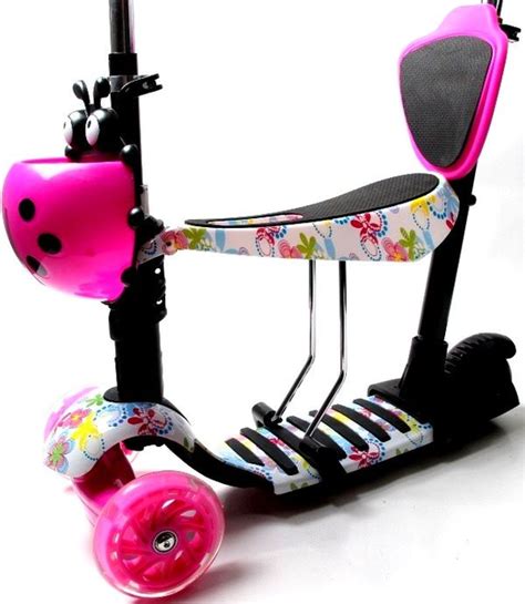 Самокат Scooter Flowers 2 5in1 с родительской ручкой (SD) – фото ...
