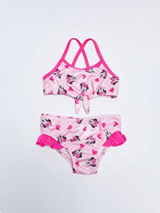 Lcw Baby Pembe Minnie Mouse Bask L K Z Bebek Bikini Tak M S Z M M Lcw