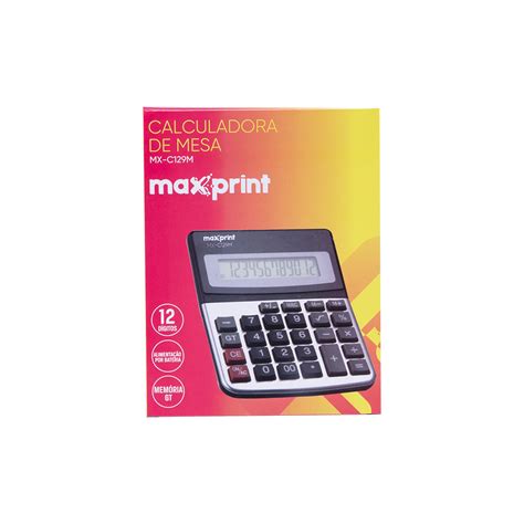 Calculadora De Mesa Maxprint MX 129M Maxprint