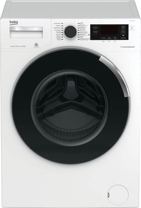 Beko Wtv Xw Wasmachine Voorbelading Kg Rpm Zwart Wit Bol