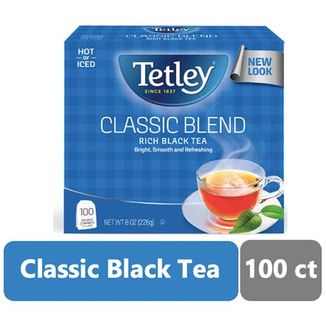 Tetley Classic Blend Rich Black Tea 100 Count Tea Bags