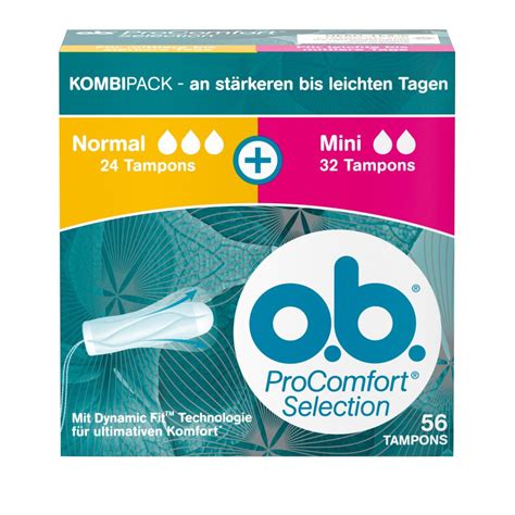 O B Tampons ProComfort Selection Normal Und Mini 56 St Shop Apotheke