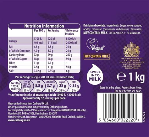 Cadbury Hot Chocolate Kg Rich And Creamy Blend Pack Of Buy Now With Express