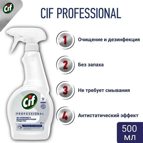 Unilever Cif Professional чистящее средство спрей 2в1, моющее и ...