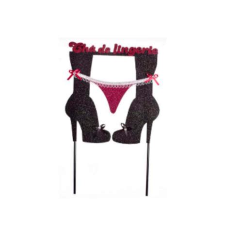 Topo de bolo Chá de lingerie Oi Comadre