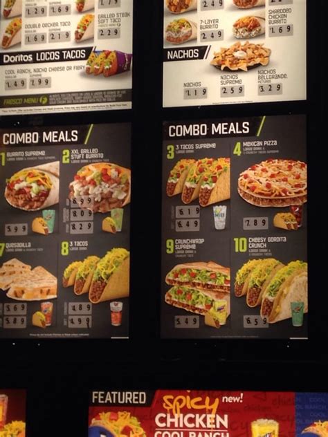 Taco Bell Combo Menu