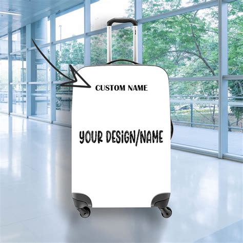 Personalized Luggage Cover Custom Designname Luggage Cover Etsy