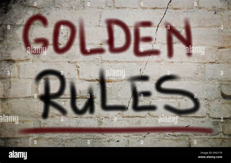 Golden Rules Concept Stock Photo Alamy