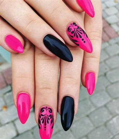 45 Sizzling Hot Pink Nails That Are Straight Up Fire The Catalog By Celine