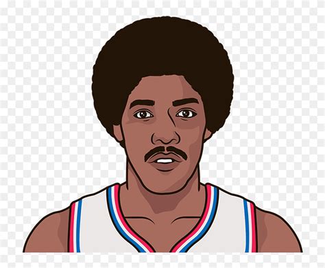 Julius Erving Celtics Players As Cartoon Hd Png Download 750x613