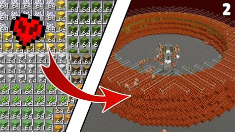 Building Insane Farms In Hardcore Minecraft Youtube