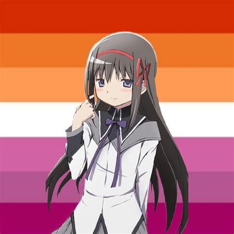 Lesbian Homura Madoka Magica Anime Puella Magi Madoka Magica