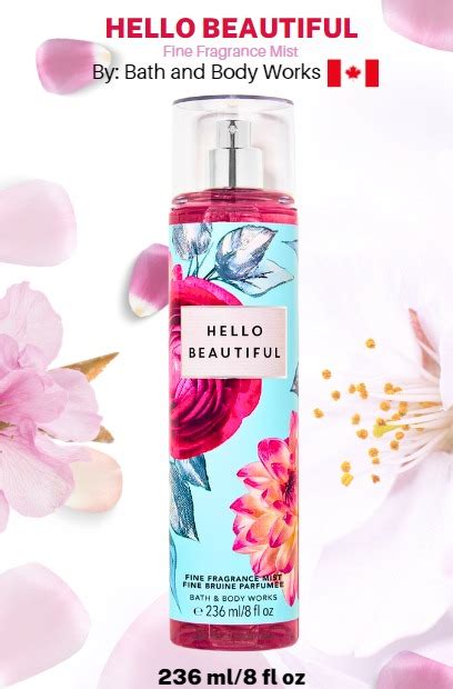 BBW Bath Body Works E 236 ML 8 Fl Oz Fine Fragrance Mist HELLO BEAUTIFUL On Carousell