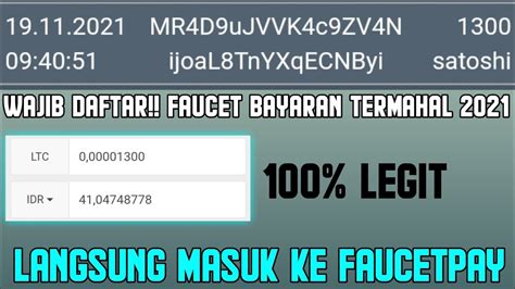 Klaim Litecoin Satoshi Faucet Litecoin Bayaran Termahal