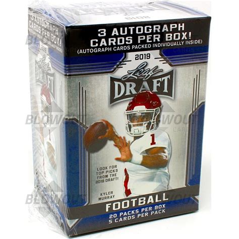 Leaf Draft Football Premium Hobby Blaster Box