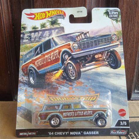Jual Hot Wheels Hotwheels Drag Strip Chevy Nova Gasser Chevrolet Hijau Shopee Indonesia