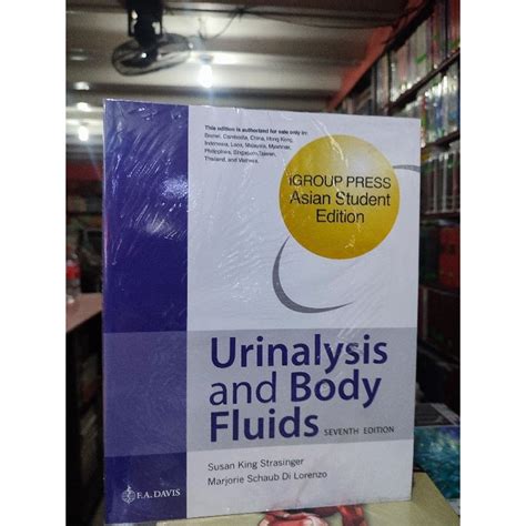 Urinalysis And Body Fluids 7th Edition By Strasinger Shopee Malaysia