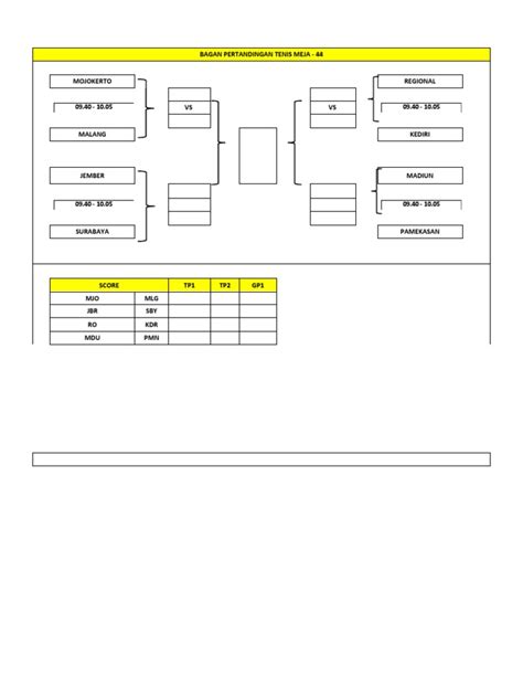 Bagan Pertandingan Tenis Meja 2 Pdf
