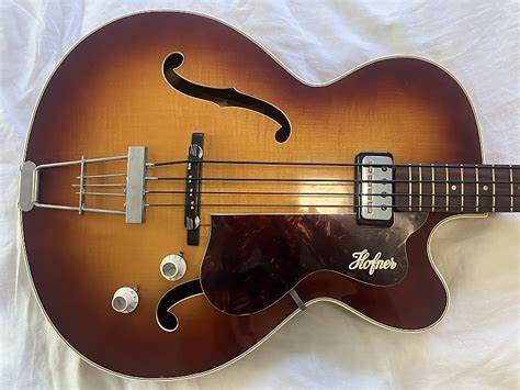 Hofner Senator Bass 1964 Sunburst Reverb