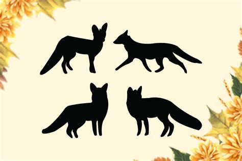 Beautiful Black Fox Silhouette Graphic By Lal Mia · Creative Fabrica