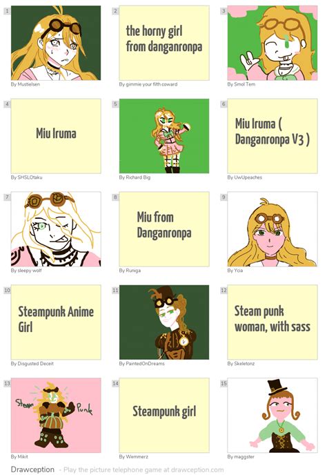 The Horny Girl From Danganronpa Drawception