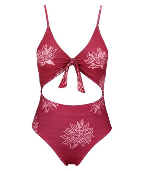 Womens Tie Knot Front Low Waist Thong 2PCS Bikini Sets Swimsuits Beachwear White C518C02ZLCM