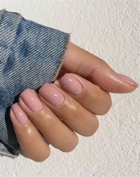 Barely There Nail Designs For Any Skin Tone Sheer Nude Pink Short Nails