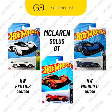 READY STOCK Hot Wheels McLaren Solus GT White Blue Orange Shopee Malaysia