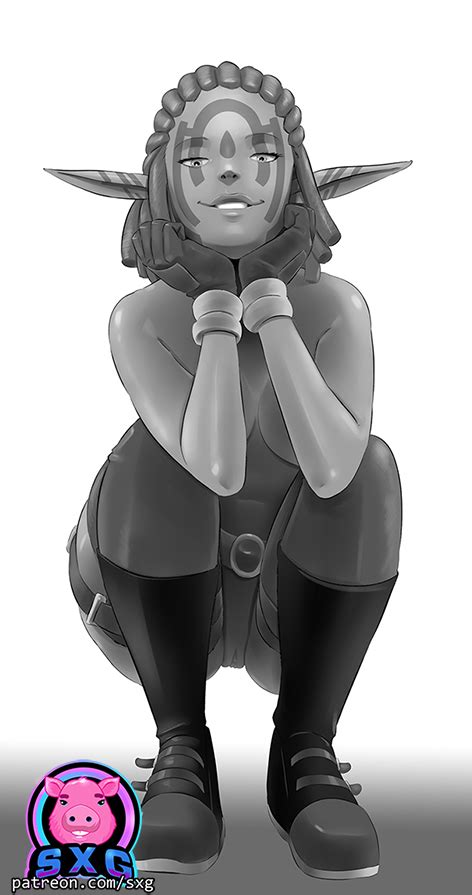 Ashelin Praxis Patreon Sketch By Sexgazer Hentai Foundry