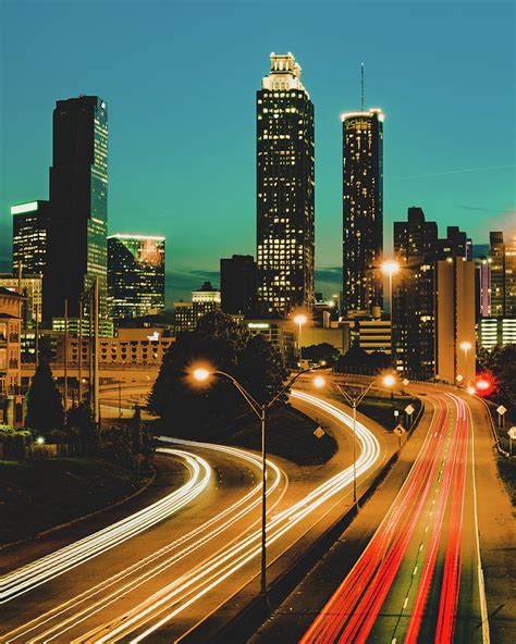 Atlanta Georgia City Lights Photograph By Gregory Ballos Pixels