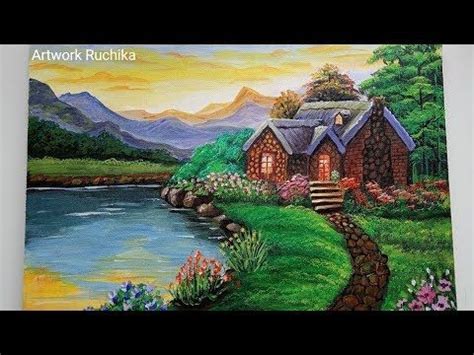 Beautiful Easy Paintings Scenery / Modern art famous painter beautiful chinese painting scenery ...