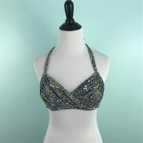 J Crew Swim J Crew Small Halter Bikini Top Paisley Poshmark