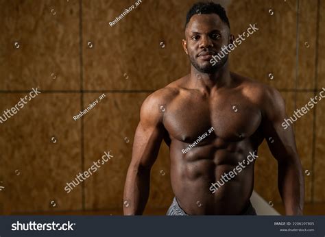 Portrait African American Man Naked Torso Stock Photo Shutterstock