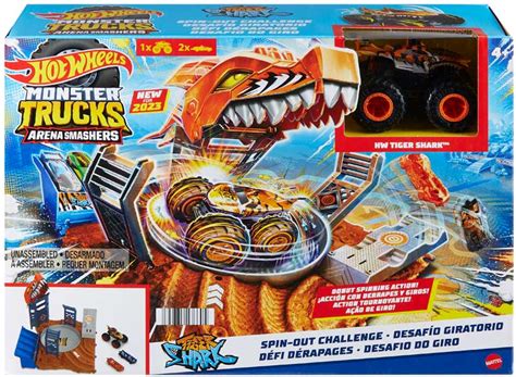 Hot Wheels Monster Trucks Tiger Shark Spin Out Wholesale