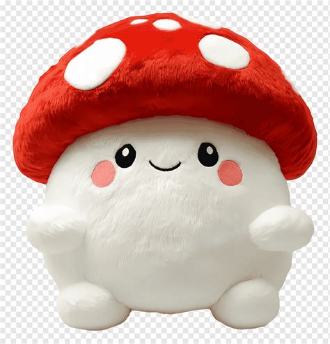 fluffy mushroom adorable mushroom plush toy png pngwing