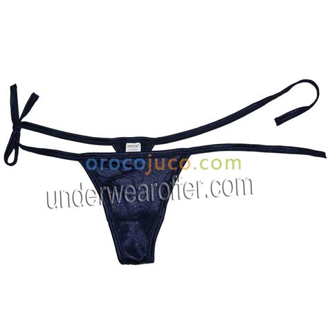 Femmes Sexy Charme Smooth G String Cravate Brillante C T Br Silien String Bikini Culotte Mu