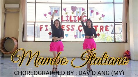 Mambo Italiano Line Dance Choregraphed By David Ang My Youtube