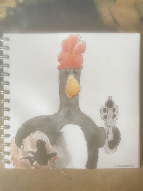 Feathers McGraw 🐧💰🔫 : r/drawing