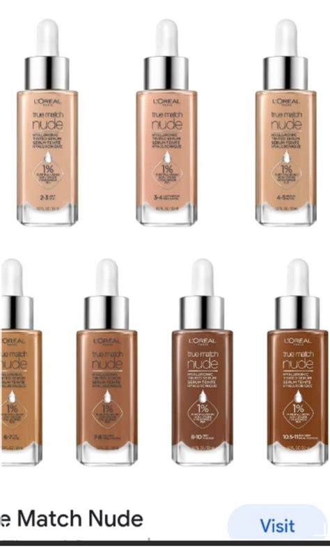 L Oreal Paris True Match Nude Hyaluronic Tinted Serum Foundation With 1 Hyaluronic Acid Beauty